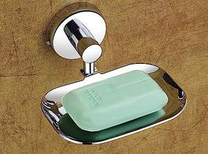 Jabonera de latón a prueba de herrumbre de nuevo diseño/soporte/jaula (Plata) jabonera individual (paquete de 1) - Product Image 2