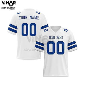 Camiseta de fútbol de alta calidad y colección de camisetas de fútbol americano, camisetas deportivas duraderas, camisetas de práctica de fútbol para niños en blanco - Product Image 2