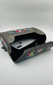 Bolsas con apliques de Metal con mosaico Tribal plateado personalizado, tipo de patrón para tiendas de accesorios de moda de caramelo, reventa - Product Image 2