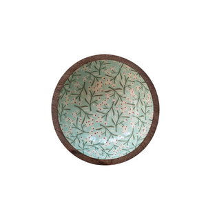 Grand bol à salade en bois massif avec serveurs Nouveau motif imprimé pour le camping avec cuillère Salades de fruits - Product Image 3