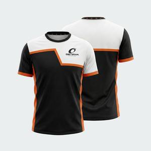 T-shirts décontractés à manches courtes pour hommes, coupe classique, pour streetwear, musculation et fitness, design uni, 100 % polyester - Product Image 4