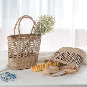 Hot-Selling Boho Seagrass <b>Beach</b> <b>Bag</b> - Summer Raffia Straw <b>Tote</b> <b>Bag</b>- Seagrass Handbag Wholesale From Vietnam - Product Image 3