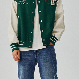 Veste universitaire pour hommes de haute qualité à vendre meilleure qualité Design personnalisé vestes universitaires sur mesure veste universitaire lettre pour hommes - Product Image 3