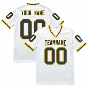 2025 personalizado poliéster Boxy malla Streetwear fútbol Jersey Top sublimado bordado Logo fútbol americano Jersey - Product Image 2