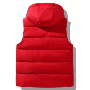 Chaqueta de Golf Acolchada para Hombre, con Cuello Alto, Cierre Frontal con Cremallera, Bolsillos, Resistente al Viento, con Logotipo Personalizado - Product Image 2