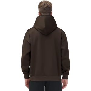 Sweat à capuche en molleton pour homme de haute qualité, 500 GSM, coupe classique, épaules tombantes, sans cordon, décontracté, 100% coton, hiver - Product Image 2