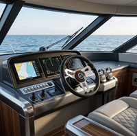 Volant de bateau en mousse PU avec poignée en acier inoxydable, vente en gros d'usine