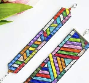 Las mejores Pulseras de Moda hechas a mano con joyería de cuentas de semillas únicas Joyería de cuentas reales completamente hecha a mano - Product Image 4