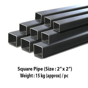 Square Tube Hollow Steel Metal Tube Pipe Factory Galvanized Steel Rectangular Pipe Customized Hot Dipped Hot Rolled Fence <b>Post</b> - Product Image 2