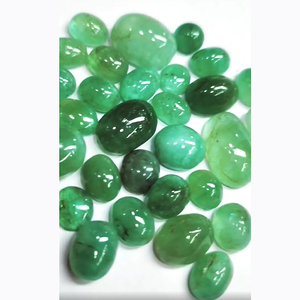 34 piezas de Esmeralda zambiana natural 10mm a 22mm cabujón redondo ovalado 234 Cts lote Iroc ventas calidad cabina de piedras preciosas - Product Image 1