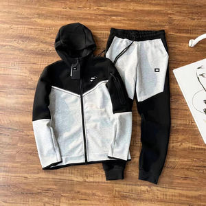 Logo personnalisé Vente en gros Survêtement Polaire Hommes Jogger Survêtement Grande Taille Automne Survêtement à Fermeture Éclair de haute qualité - Product Image 6