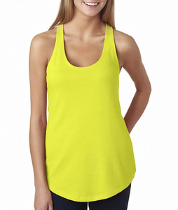 Débardeur long en dentelle unie à col rond pour femme, vêtement décontracté, couleur unie avec broderie 3D, Spandex/Polyester - Product Image 2