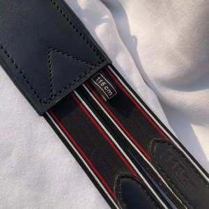 Sangle de cheval en cuir rembourrée douce avec extrémités élastiques |   Sangle de selle de cheval - Product Image 3