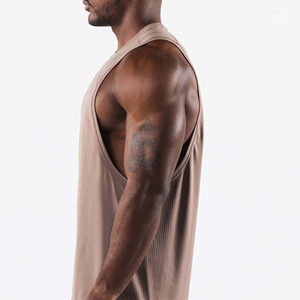High Quality Men's Cotton Tank Top Latest Casual Design Breathable Quick Dry Eco-Friendly Stylish for Fitness Low MOQ Online - Product Image 2