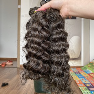 Haute qualité 100% cheveux vietnamiens et cambodgiens bruts naturels lâches style vague profonde ondulés - Product Image 4