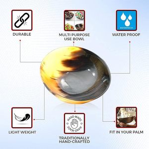 Cuenco de cuerno de búfalo para restaurantes, cuenco de cuerno con artesanía artesanal, cuenco de cuerno para decoración de estilo escandinavo a precio económico - Product Image 5