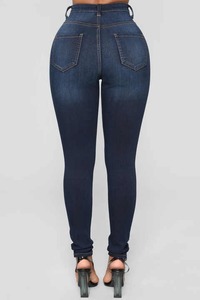 New Fashion Solid Color Women's Jeans Plus Size Pockets Casual <b>Denim</b> Pants Women <b>Denim</b> Stylish Trousers Women Jeans - Product Image 2