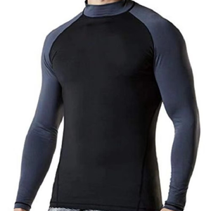 Sublimation <b>Printed</b> Spandex Bjj Quick-dry Men Compression Shirt Top Long Sleeve Sports Baselayer Running Dry Rash Guard - Product Image 3