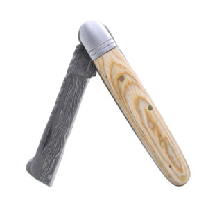 Couteau de poche pliant à lame droite en acier Damas de qualité industrielle supérieure avec garantie de 3 ans, prix d'usine - Product Image 1