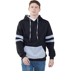 Pull surdimensionné confortable pour hommes, sweat à capuche en molleton, impression bouffante en relief, concepteur, sports d'hiver brodés, sortie, contraste, teint uni - Product Image 5
