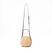SAC EN CUIR VÉRITABLE JACINTHE D'EAU PAILLE MODE 2 COUCHES DE HAUTE QUALITÉ