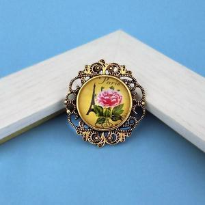 Jeweljunk Paris Design Anillo de dedo ajustable floral chapado en oro antiguo Joyería fina 1505536 - Product Image 1