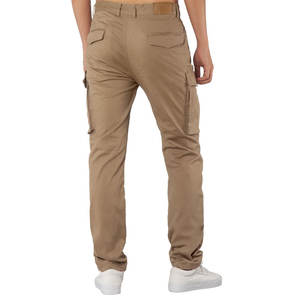Pantalon cargo classique de bonne qualité pour homme, tissu en coton, multi-poches, pantalon de plein air tendance pour homme - Product Image 2