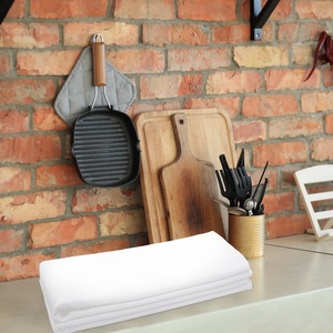 Ensemble de serviettes éponge à un côté 100% coton, serviettes de cuisine en bambou tissées à carreaux conçues sur mesure pour la maison et le commerce - Product Image 3