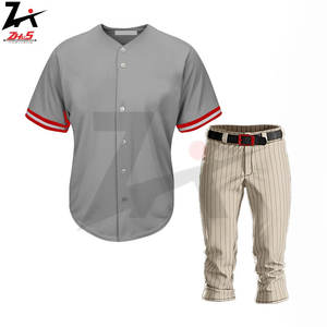 Uniformes de baseball respirants multicolores imprimés personnalisés de haute qualité Nouveauté Dernier design Ensembles de vêtements de sport Fabricant - Product Image 6