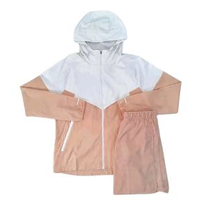 <b>Blank</b> Winter Streetwear Solid Light <b>Weight</b> Nylon Tracksuit Set for Men and Full Customization Windbreaker 2 Piece Set for sale - Product Image 1