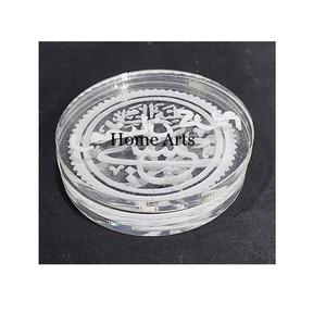 Greatest Quality Clear Acrylic Tea Cup <b>Coaster</b> Round Shape Customized Size Cup <b>Glass</b> <b>Coaster</b> At Low Price - Product Image 1