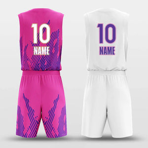 Maillots de basket-ball personnalisés de haute qualité en polyester, uniformes de basket-ball de marque, maillots imprimés réversibles en mesh, maillot de basket-ball vierge - Product Image 4