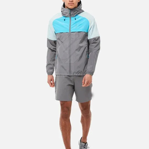 Lightweight Windbreaker Shorts <b>Set</b> With Zipper Top And Elastic Waist For Daily Casual Wear Windbreaker Shorts <b>Set</b> - Product Image 6
