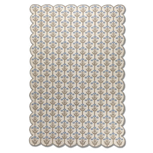 อัลฮัมบรา ไอวอรี่ พรมขนสัตว์ทอมือลายดอกไม้สไตล์คิลิมสำหรับบ้านห้องโถงห้องนั่งเล่นห้องนอนรุ่น ADWL-13298 - Product Image 1