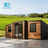 Maison conteneur extensible à 2 chambres, 2 unités, 20 pieds, préfabriquée, vente en gros à prix abordable