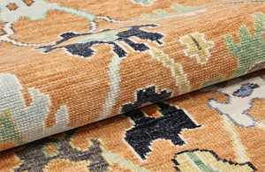 พรมผ้าฝ้ายถักด้วยมือสำหรับตกแต่งบ้านแบบดั้งเดิมสำหรับห้องนอนห้องนั่งเล่นพรมสีสันสดใส - Product Image 2