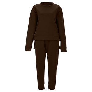 Conjunto de ropa deportiva de lana para mujer, cómodo y al por mayor, conjunto de traje de lana, colección de chándal de lana cálido y elegante para mujer - Product Image 2