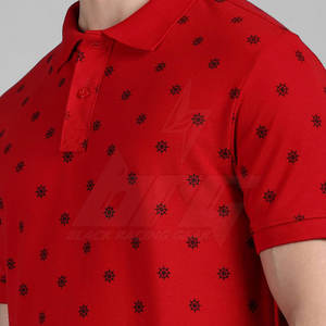 Camiseta Polo estampada de alta calidad para hombre en stock Camiseta Polo para hombre de etiqueta privada Camiseta Polo para hombre - Product Image 6