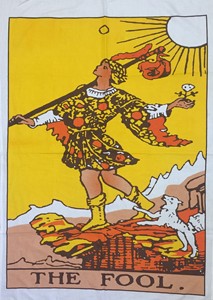พรมทำด้วยมือไพ่ทาโรต์โปสเตอร์ที่สวยงามขนาดเล็กคนโง่ผ้าฝ้ายแขวนผนังตกแต่งบ้านด้วยผู้ลงทะเบียนอินเดีย - Product Image 2