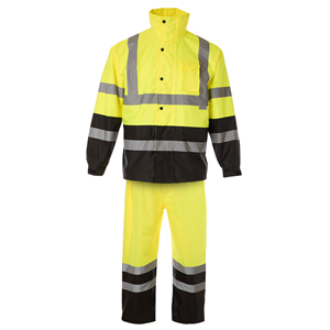 Traje de Seguridad Reflectante de Alta Visibilidad, Impermeable, Chaqueta y Pantalones Transpirables, Traje de Trabajo Impermeable - Product Image 2