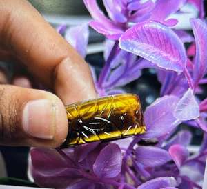 Anillo hecho a mano de ojo de tigre natural Anillo hermoso para mujer. - Product Image 3