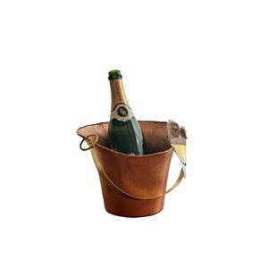 Frais de vente fait à la main en cuivre pur Antique refroidisseur de vin forme ronde en métal fabriqué à la main refroidisseur de vin à bas prix - Product Image 5