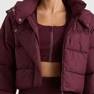 แจ็กเก็ตเสื้อครอประบายอากาศสำหรับผู้หญิงมาใหม่เสื้อครอปสไตล์ลำลองเสื้อครอปท็อปแจ็คเก็ตแขนยาว - Product Image 2