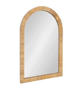 Salon Rotin Jute Matériel Mur Miroir Décoratif Antique Design Cadre Miroir Rotin Mur Miroir Décoratif pour Couloirs - Product Image 4