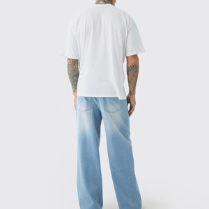 T-shirts épais 100% coton de haute qualité T-shirt uni surdimensionné T-shirt surdimensionné personnalisé pour hommes de grande taille - Product Image 4