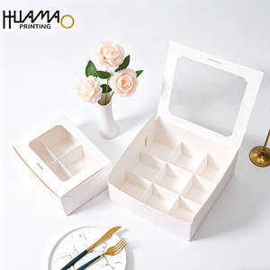 Eco Friendly Recyclable Paper <b>Cupcake</b> <b>Box</b> Bakery <b>Box</b> with Inserts for <b>Cupcake</b> Muffin Tart Cookie Dessert Bread Pastry - Product Image 2