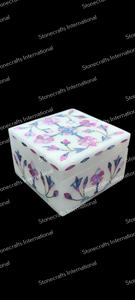 Boîte à bijoux en marbre léger de qualité supérieure Affichage élégant avec stockage sécurisé pour collection directe de l'Inde - Product Image 5