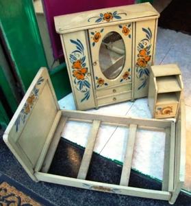 Luxury Doll Bedroom Set Huge Hand Painted Pieces Perfect Gift For Girls Imaginative Play Pretend Play And Room Decoration - Product Image 1