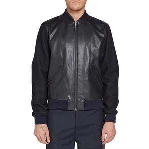 Blouson d'hiver en cuir de vache pour homme, coupe bomber, coupe décontractée, doublure matelassée, coupe régulière, logo personnalisé OEM, fabricant - Product Image 5