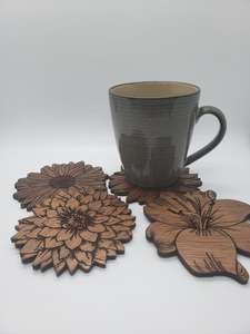 Posavasos de madera con forma de flor de lujo de estilo clásico de la mejor calidad a un precio razonable para uso en la cocina - Product Image 2